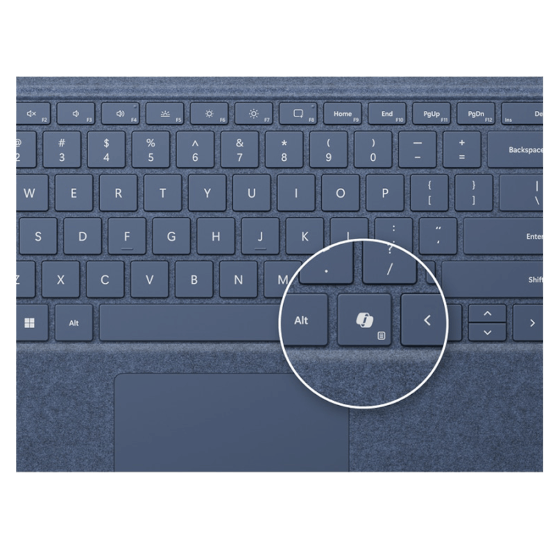 Mới - Bàn phím Surface Pro 10/ Pro 11 Signature Copilot (đi kèm bút) 4 Ban phim Copilot Surface Pro kem khe sac but Mới - Bàn phím Surface Pro 10/ Pro 11 Signature Copilot (đi kèm bút)