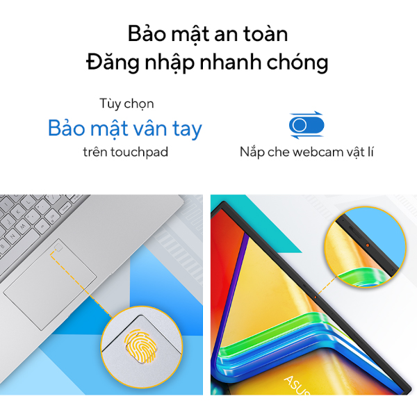 51027 may tinh xach tay asus vivobook x1504va 1 1 Laptop Asus Vivobook 15 X1504VA-NJ069W (Core™ i3-1315U | 8GB | 512GB | Intel UHD Graphics | 15.6inch FHD | Win 11 | Bạc)