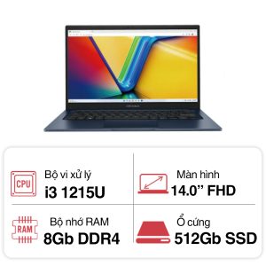 55819 laptop asus vivobook 14 x1404za nk386w thumb Laptop Asus Vivobook 14 X1404ZA-NK386W (i3 1215U/ 8GB/ 512GB SSD/ 14 inch/ Win11/ Blue)