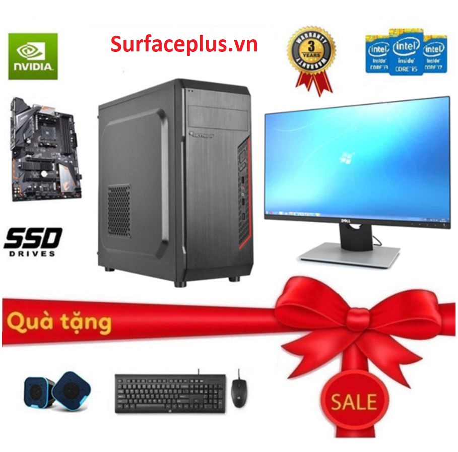 Bộ cây máy tính main h81/cpu g3250/màn hình 18.5inch - Bộ 2