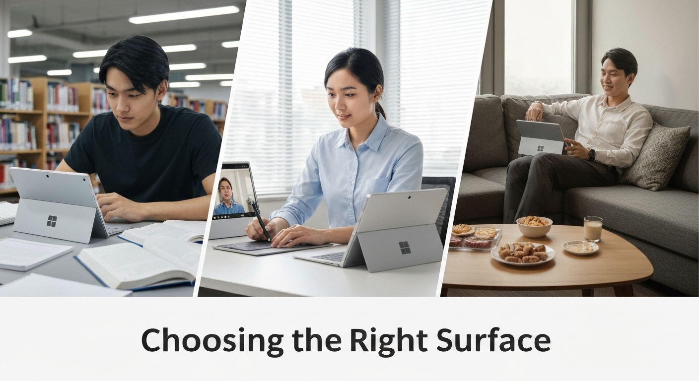 Lựa chọn surface như thế nào là hợp lý