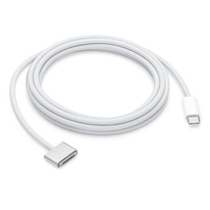 cap sac macbook air m2 mau silver jpeg Dây sạc USB-C to MagSafe 3 2m cho Macbook Air M2,M3 ,Pro 14 inch(New)