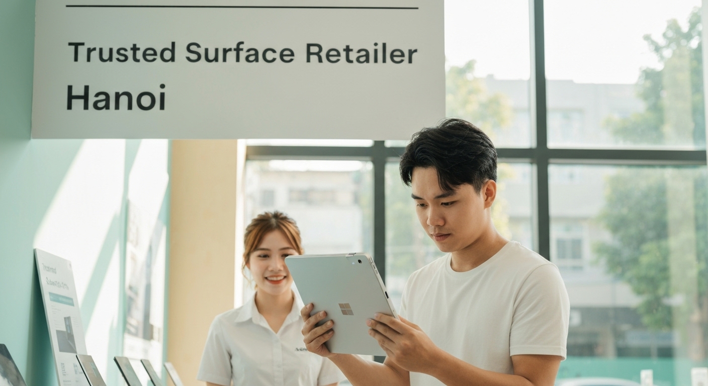 Địa Chỉ Bán Surface Uy Tín Tại Hà Nội : Mua Ở Đâu Chất Lượng ? 8 Khách hàng đang kiểm tra kỹ lưỡng Surface trước khi quyết định mua.