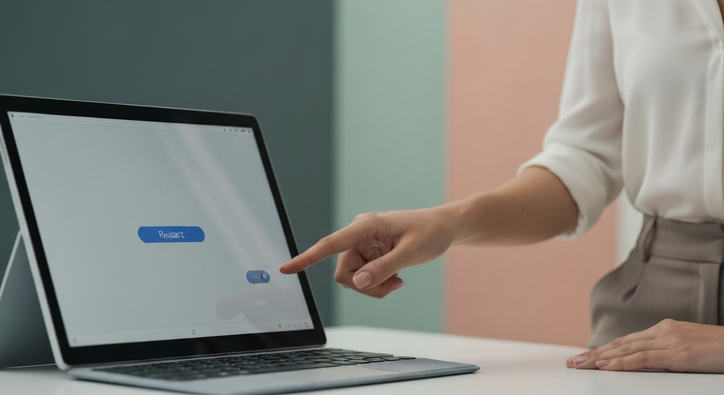 Khởi động lại Surface Pro để giải quyết các vấn đề tạm thời.