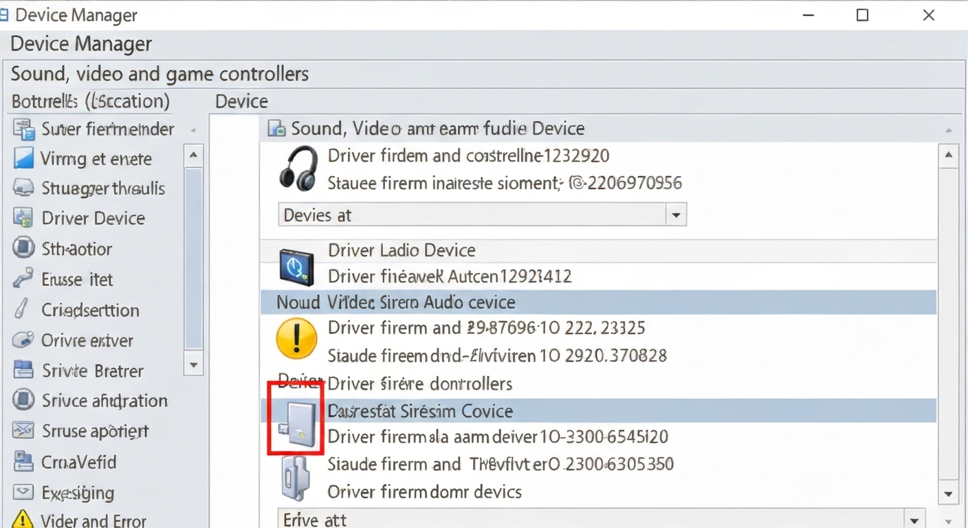 Cập nhật driver âm thanh trên Windows Device Manager