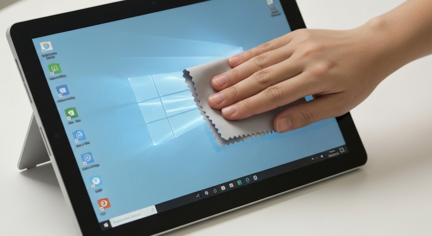 Vệ sinh Surface bằng khăn mềm và khô để loại bỏ bụi bẩn.