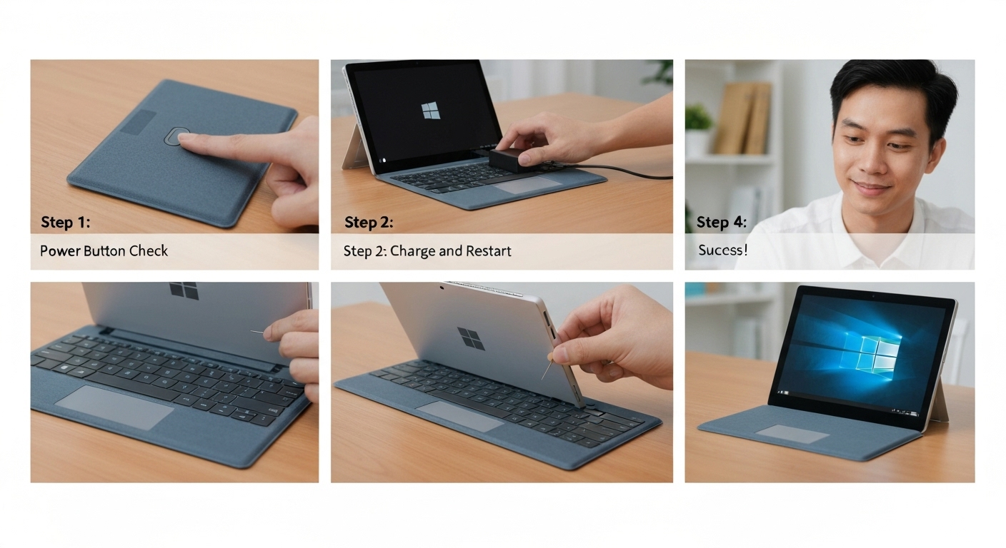 Các bước khắc phục Surface Pro không khởi động đơn giản tại nhà.