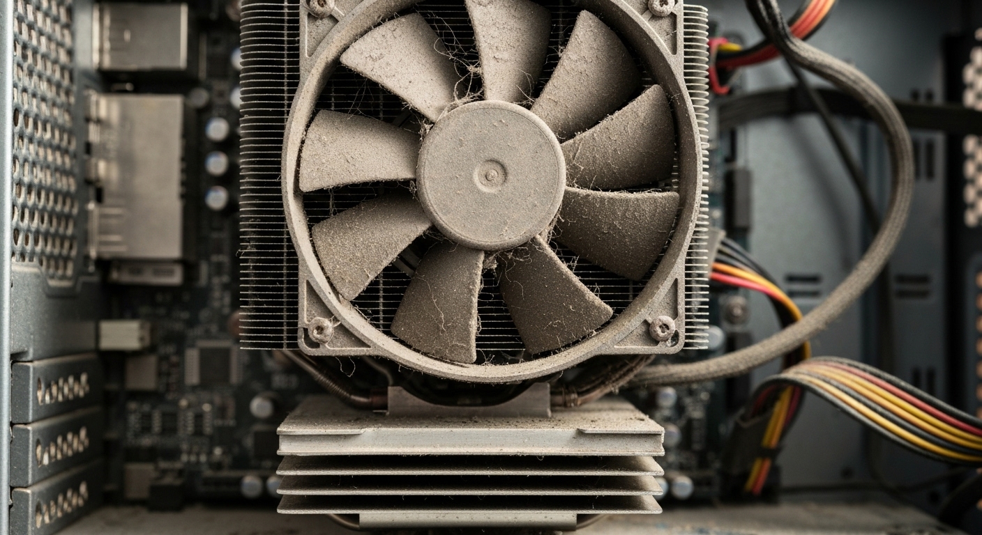 surface bị bụi bẩn