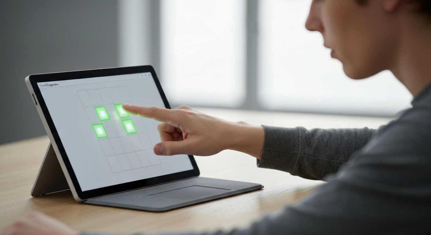 Kiểm tra màn hình cảm ứng của Surface