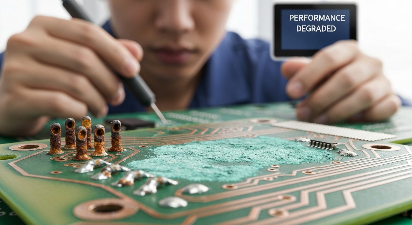 Surface bị oxy hóa ảnh hưởng đến hiệu suất làm việc