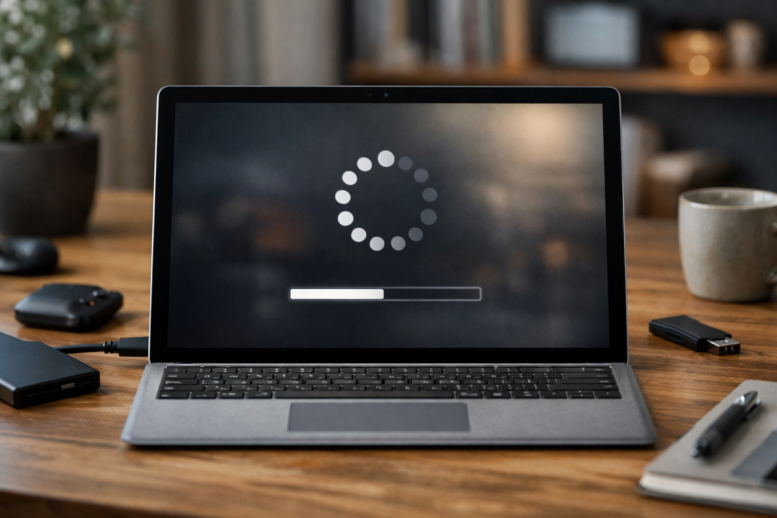 Màn hình Surface hiển thị biểu tượng tải chậm gây gián đoạn trải nghiệm người dùng