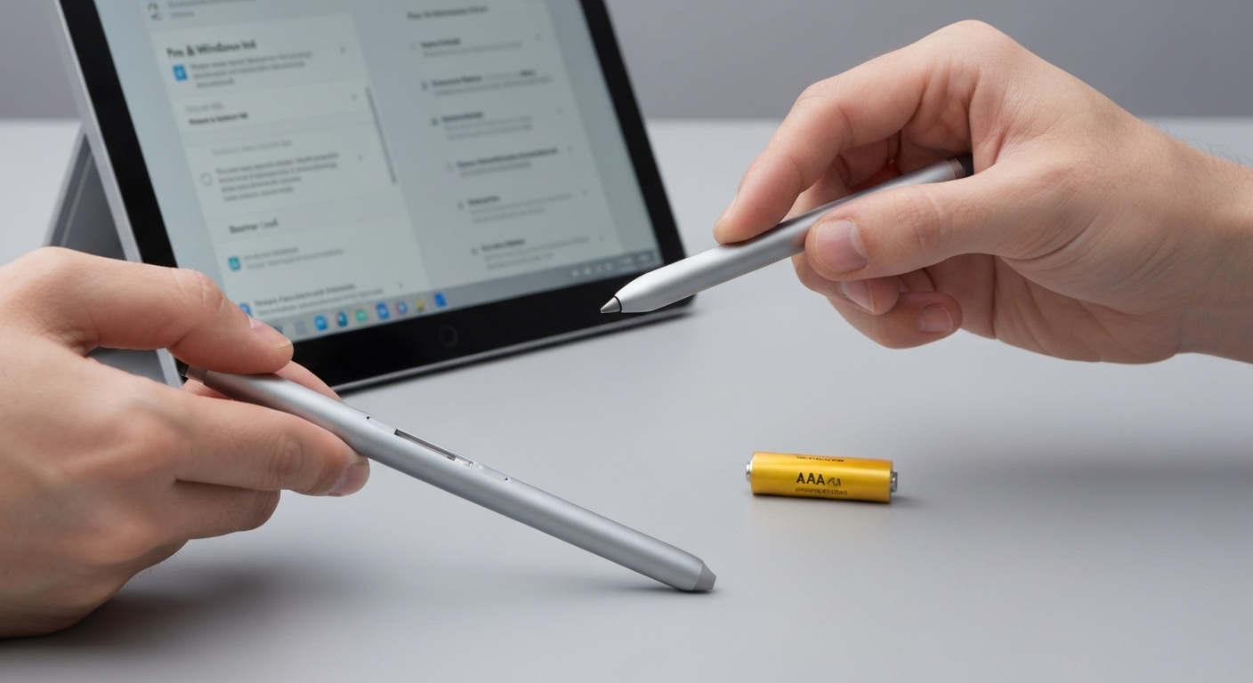 Surface Bị Lỗi Bút Cảm Ứng : Hướng Dẫn Khắc Phục Toàn Diện Từ A - Z 10 Kiểm tra pin bút Surface Pen
