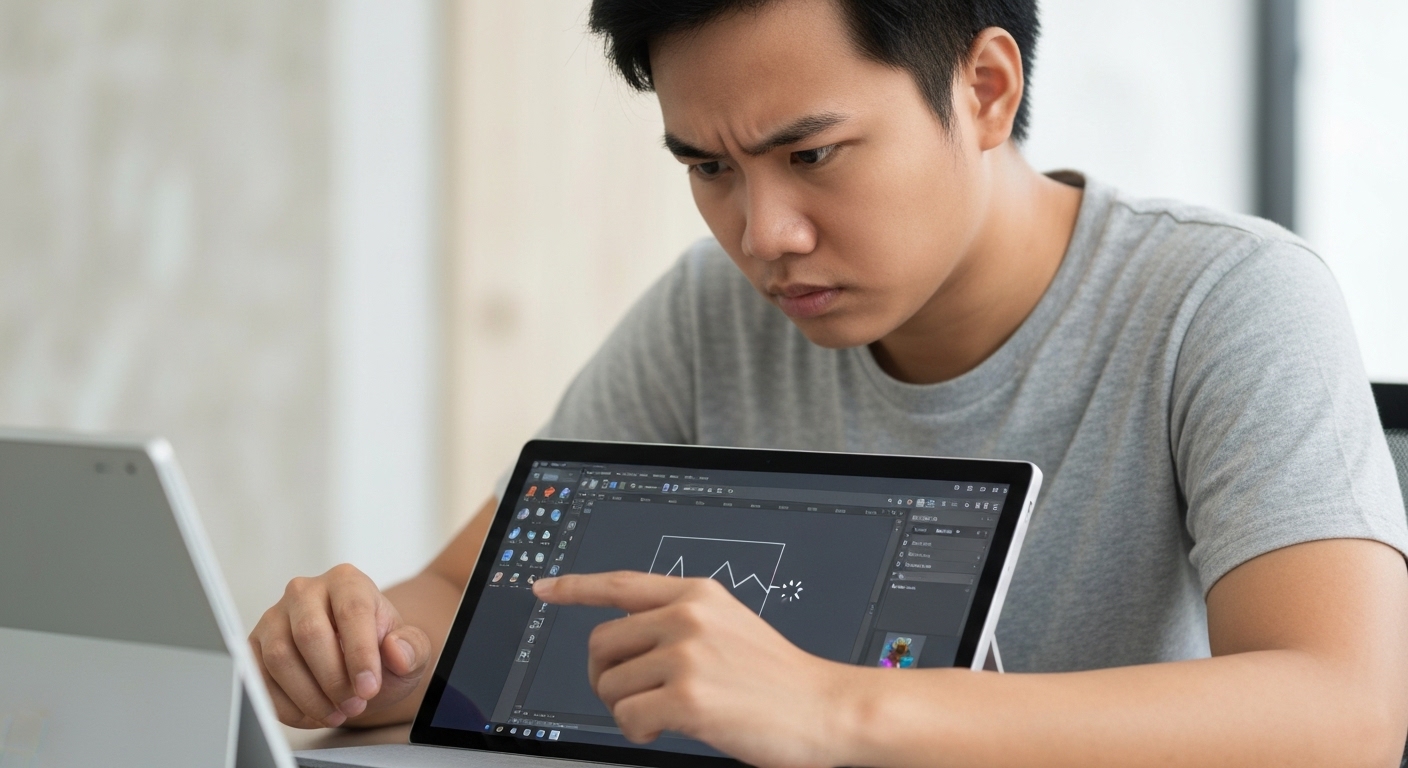 surface bị lỗi photoshop