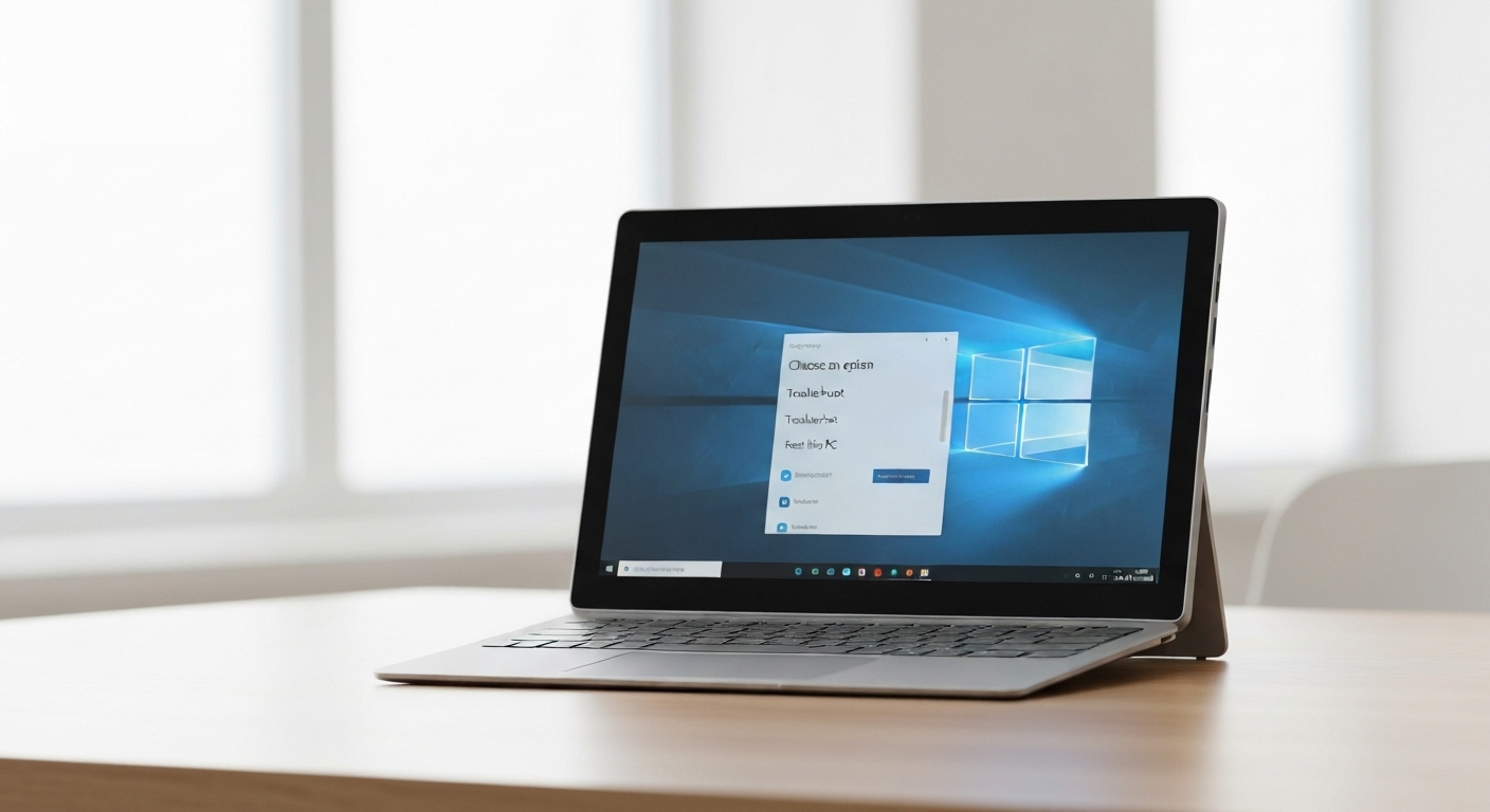 Màn hình tùy chọn Reset this PC trên Surface để khôi phục hệ thống