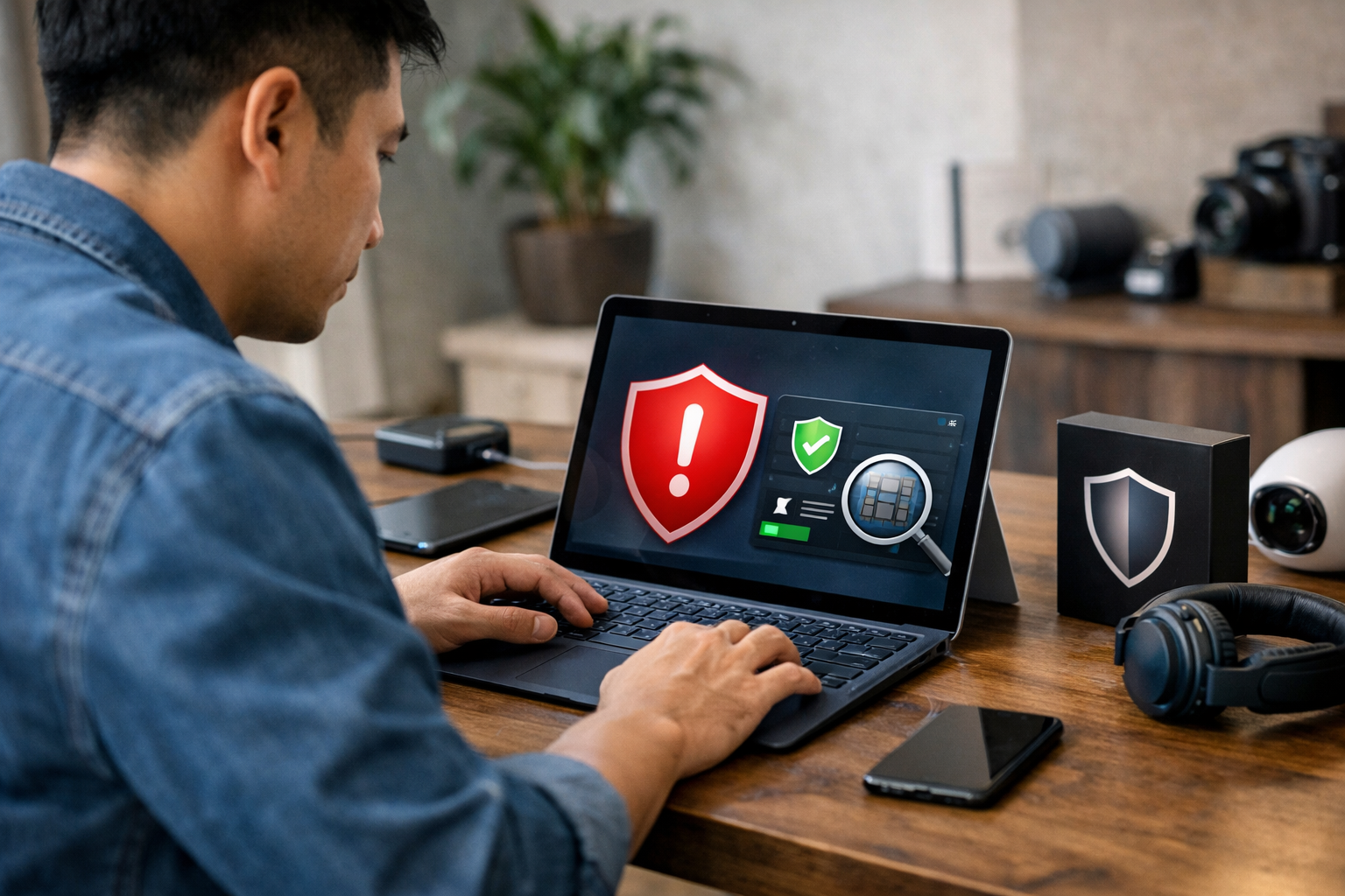 Sử dụng phần mềm diệt virus và bảo mật để ngăn ngừa lỗi ứng dụng trên Surface