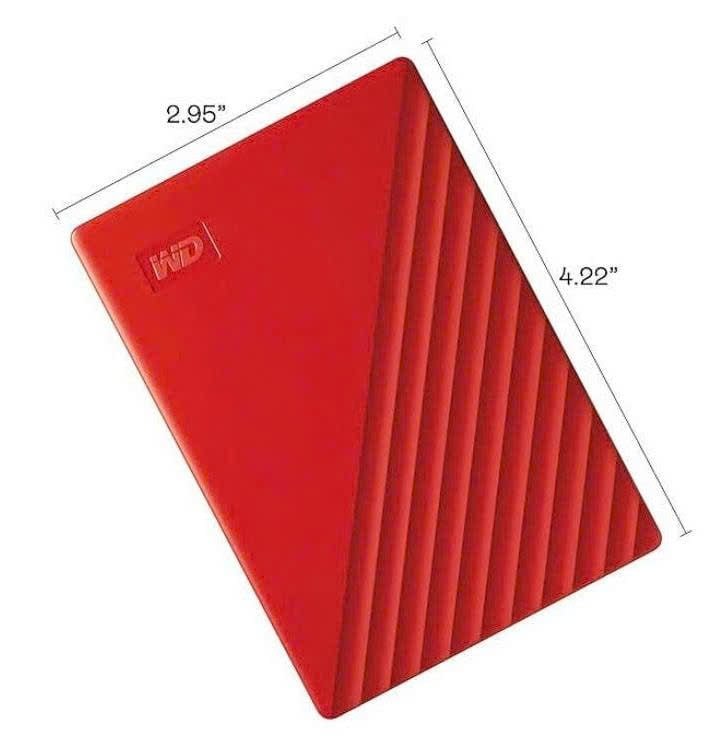 Ổ cứng di động HDD WD My Passport 1TB 2.5" USB 3.2 (WDBYVG0010BRD-WESN) (Đỏ)