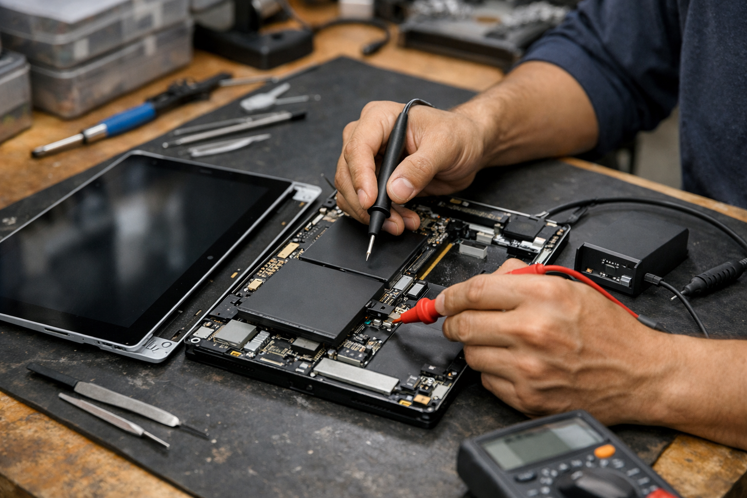 Kiểm tra tình trạng pin và dock sạc khi sửa lỗi Surface Pro 3