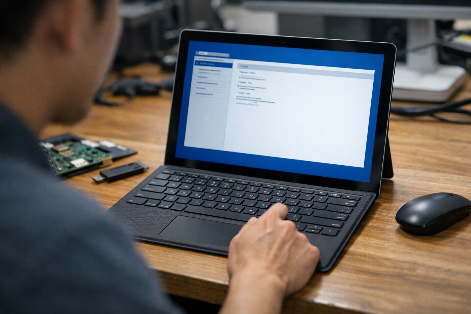 Kiểm tra tính năng bàn phím trong môi trường UEFI của Surface