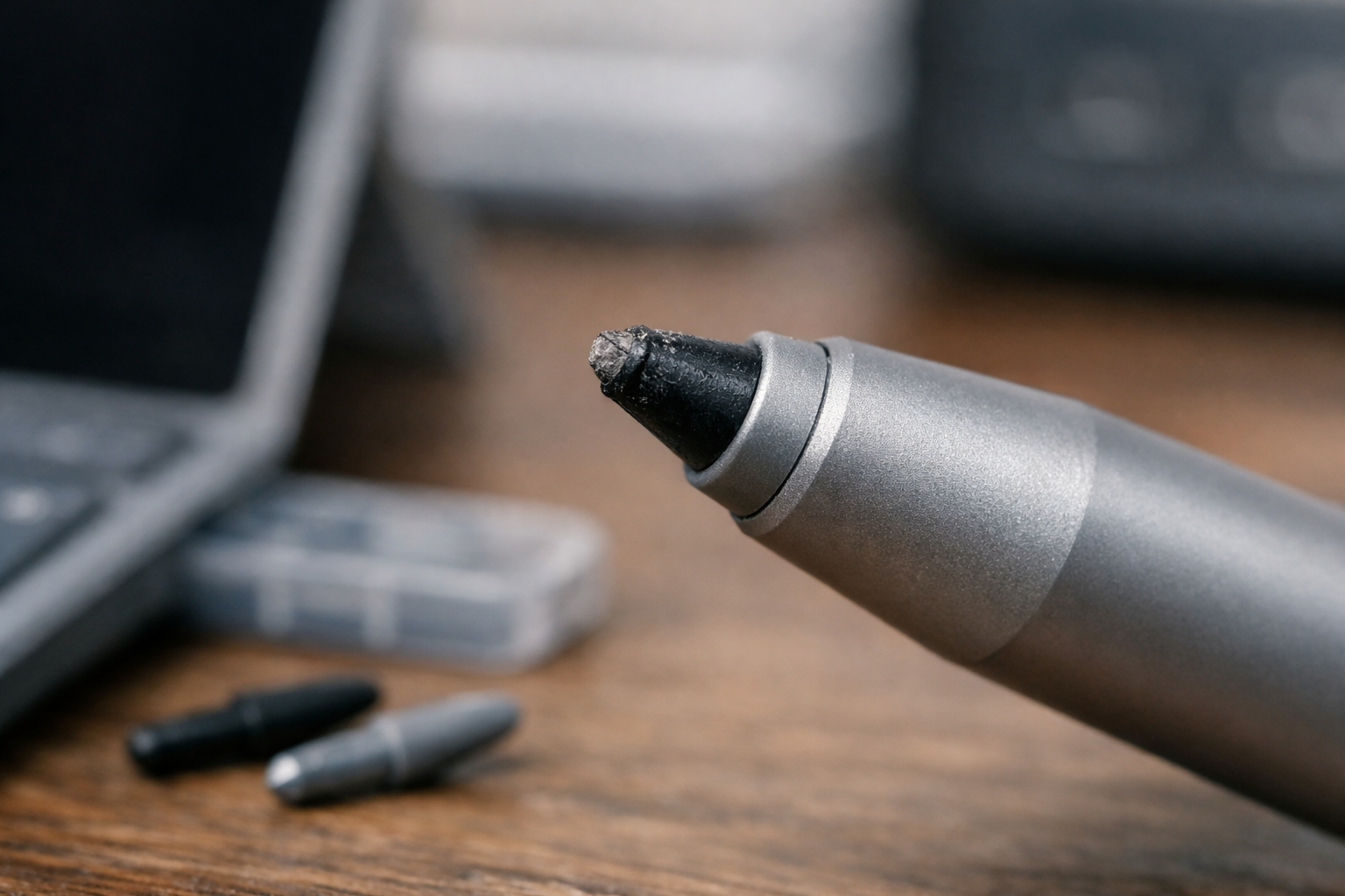Cận cảnh đầu ngòi bút Surface Pen cần được thay thế khi bị mòn