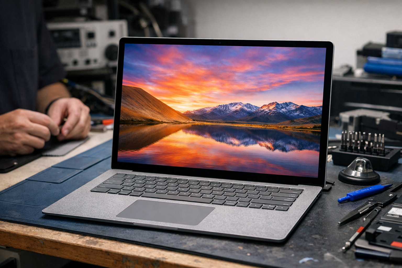 Màn hình Surface Laptop 1 chính hãng với độ phân giải cao và màu sắc rực rỡ sau khi thay