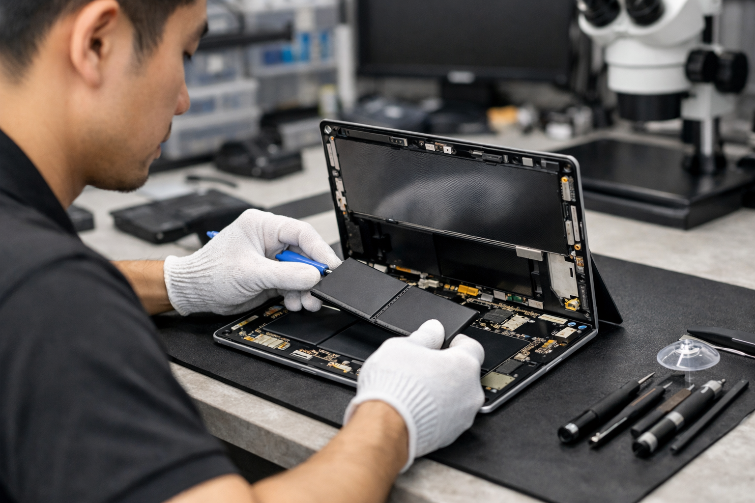 Quá trình thay pin Surface Pro 8 chuyên nghiệp tại cửa hàng