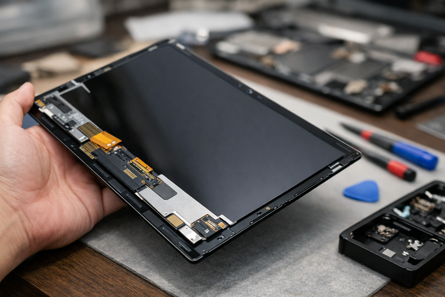 Cận cảnh linh kiện màn hình Surface Pro 7 chính hãng độ phân giải cao