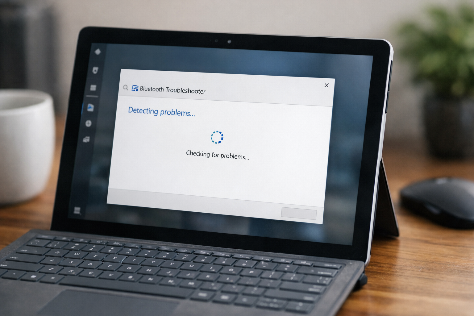 Giao diện trình sửa lỗi Troubleshooter trên Windows để khắc phục lỗi Bluetooth
