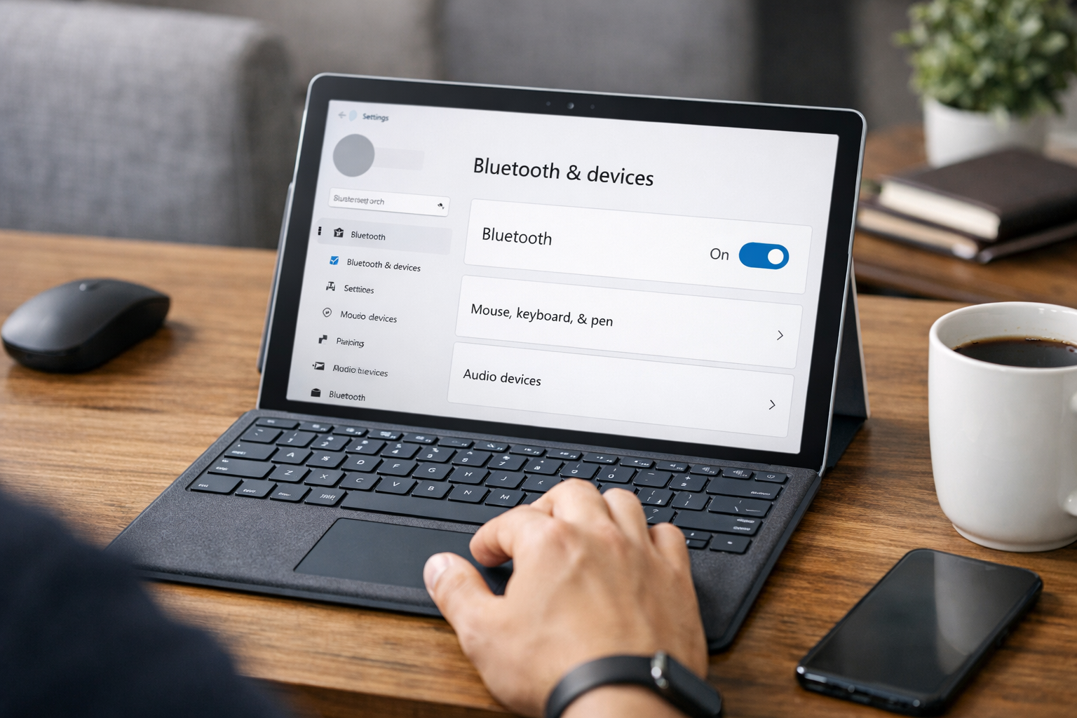 Hướng dẫn kiểm tra cài đặt Bluetooth trong Settings của Surface