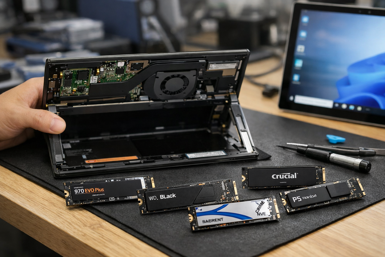 Các loại ổ cứng SSD dung lượng cao dành cho máy Surface