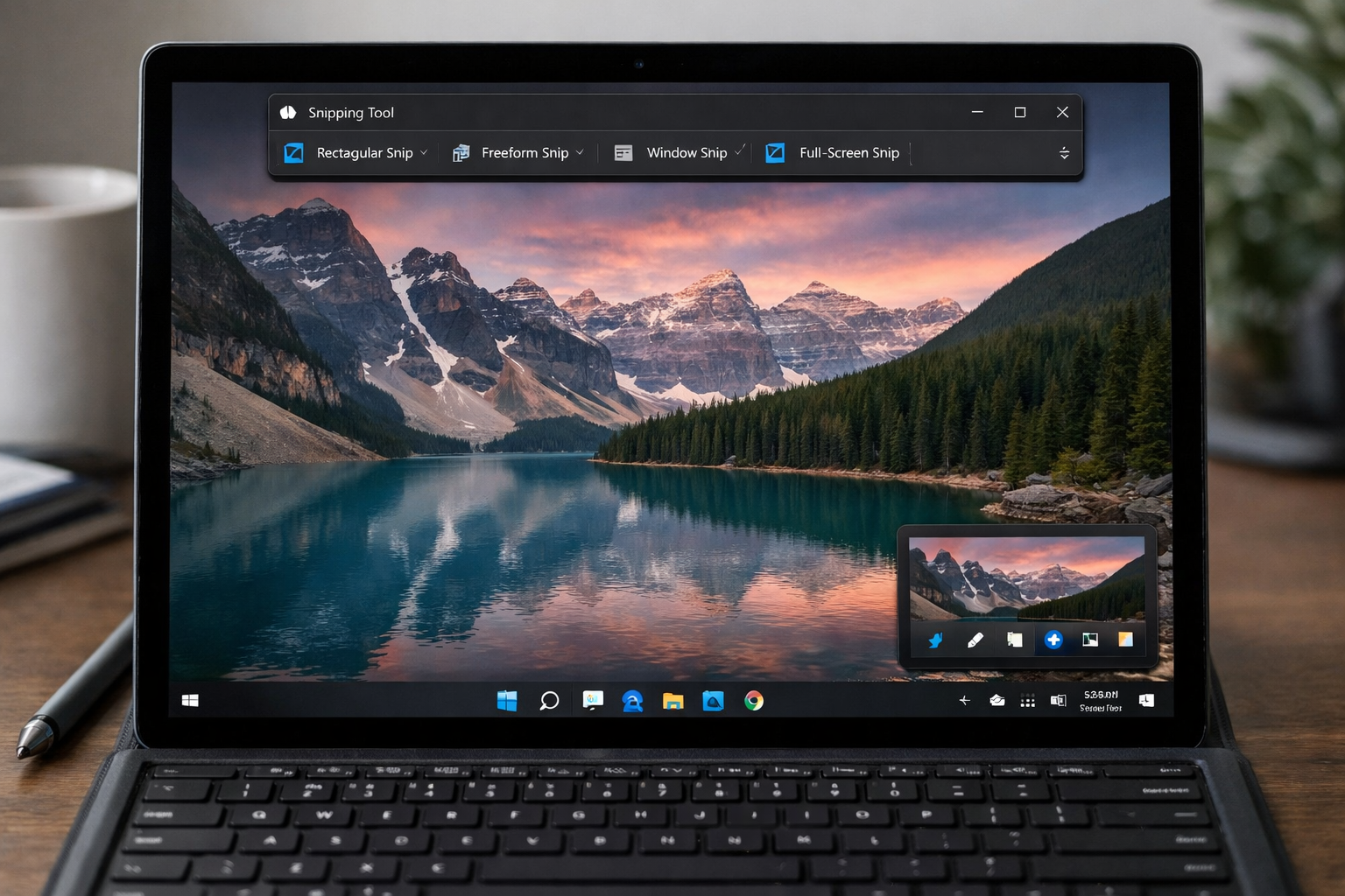 7 Cách Chụp Màn Hình Surface Nhanh Chóng Và Cực Đơn Giản 7 Giao diện công cụ Snipping Tool để chụp màn hình Surface chuyên nghiệp