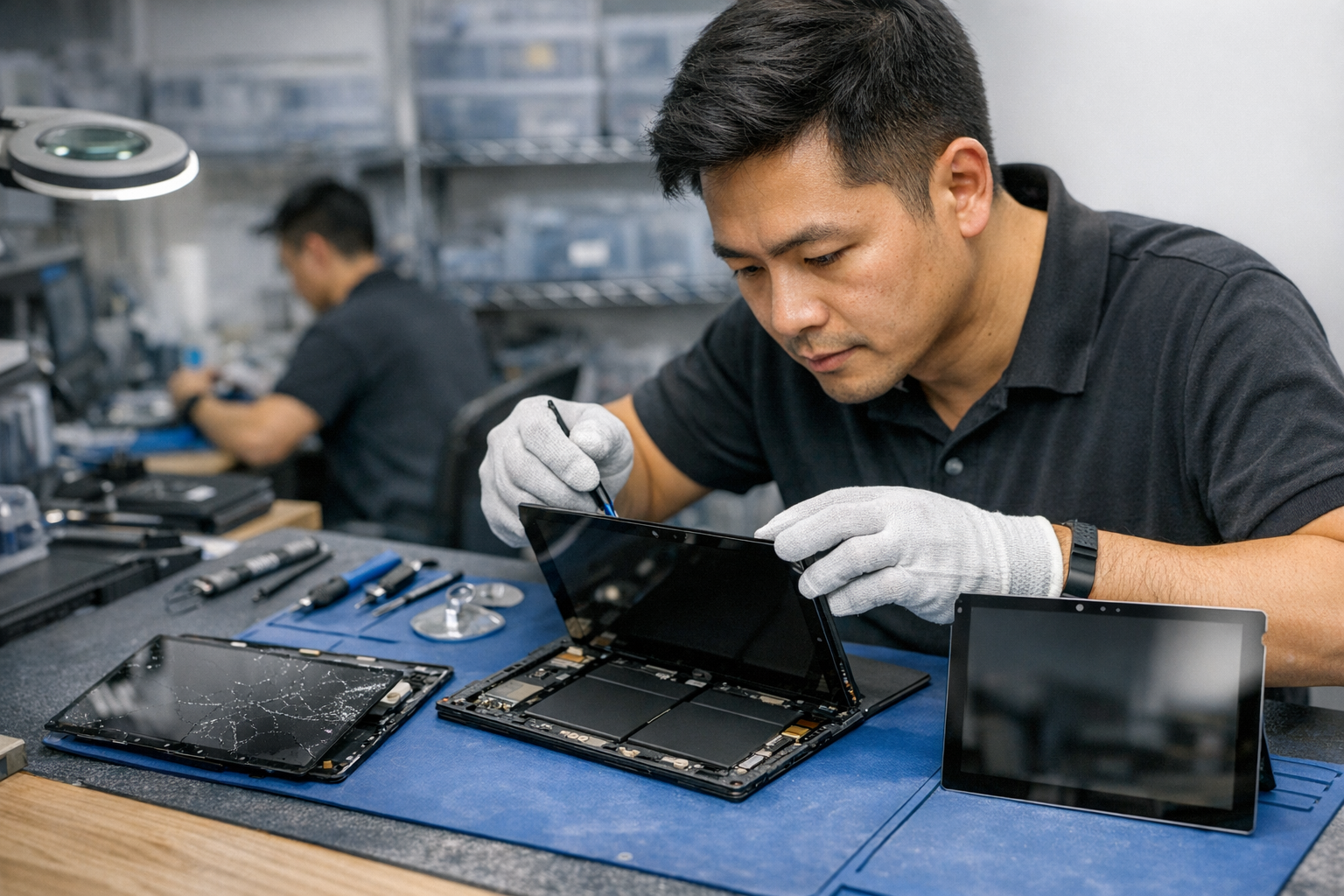 Sửa Surface Pro 6 Hỏng Màn Hình: Nguyên Nhân Và Cách Xử Lý 8 Quy trình bóc tách và thay thế cụm màn hình Surface Pro 6 mới chính hãng