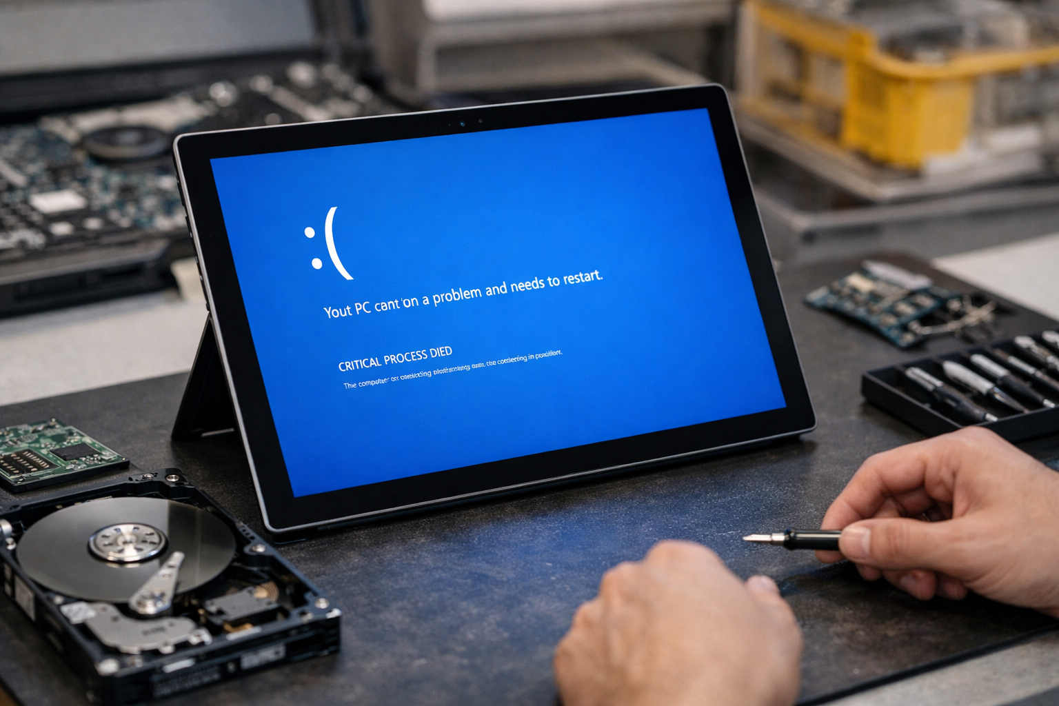 tmpzqw4swjc Sửa Surface Pro 7 Plus lỗi ổ cứng: Dấu hiệu và Cách khắc phục
