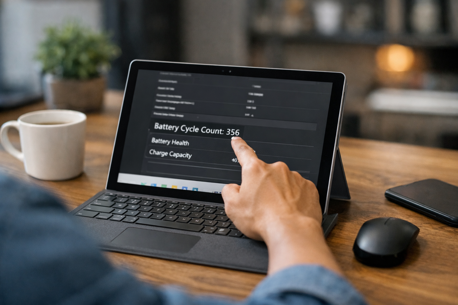 Số lần sạc Surface: Cách kiểm tra và ý nghĩa đối với pin