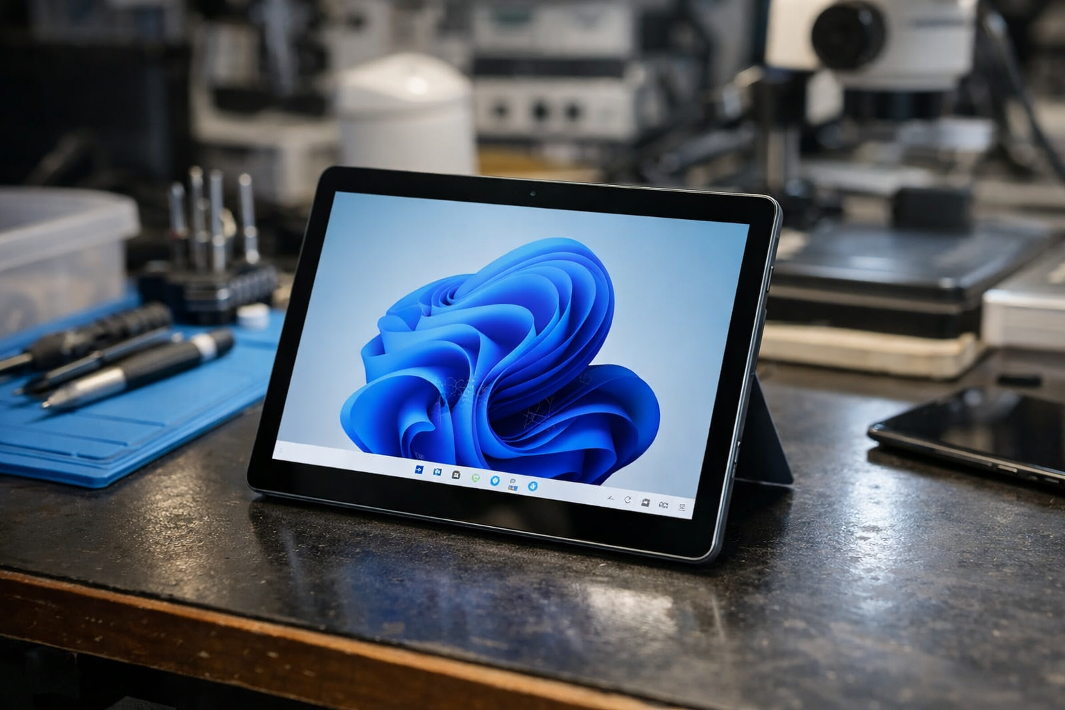 Chiếc Surface Go 3 sau khi được thay màn hình mới sáng bóng và hoạt động hoàn hảo