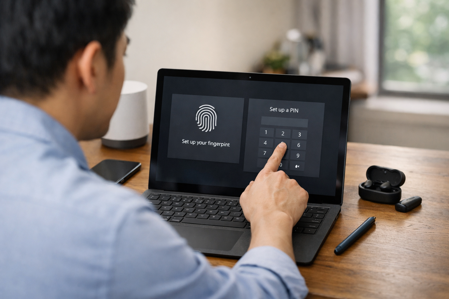 Thiết lập bảo mật hai lớp và mã PIN Windows Hello trên máy Surface