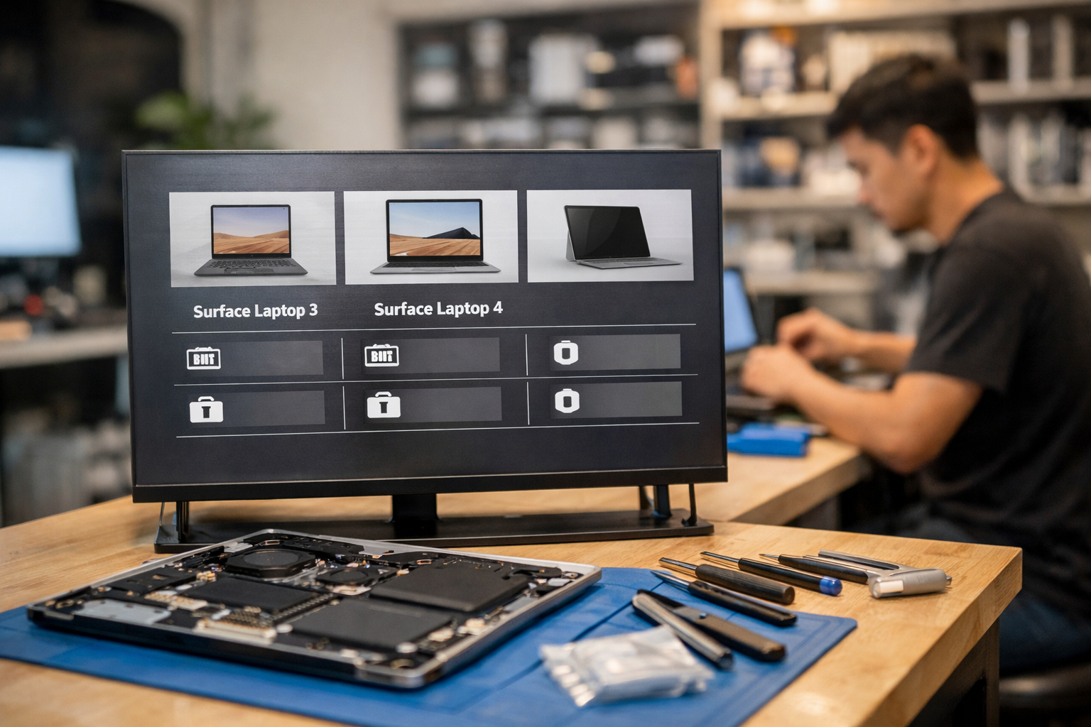 Bảng giá dịch vụ thay pin cho các dòng Surface Laptop tại cửa hàng