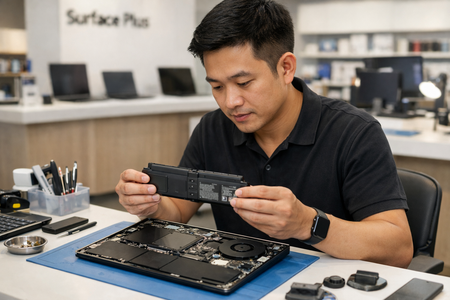 Thay pin Surface Laptop 4 giá bao nhiêu? Bảng giá mới nhất