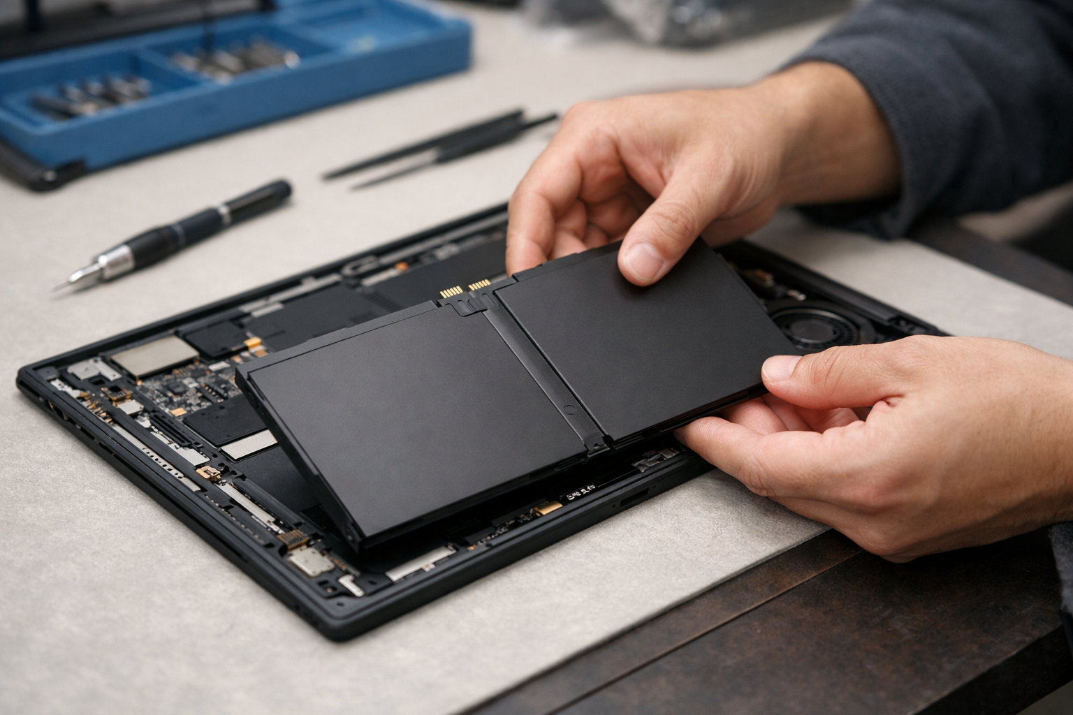Viên pin Surface Pro 5 chính hãng mới 100% chuẩn bị được lắp vào máy