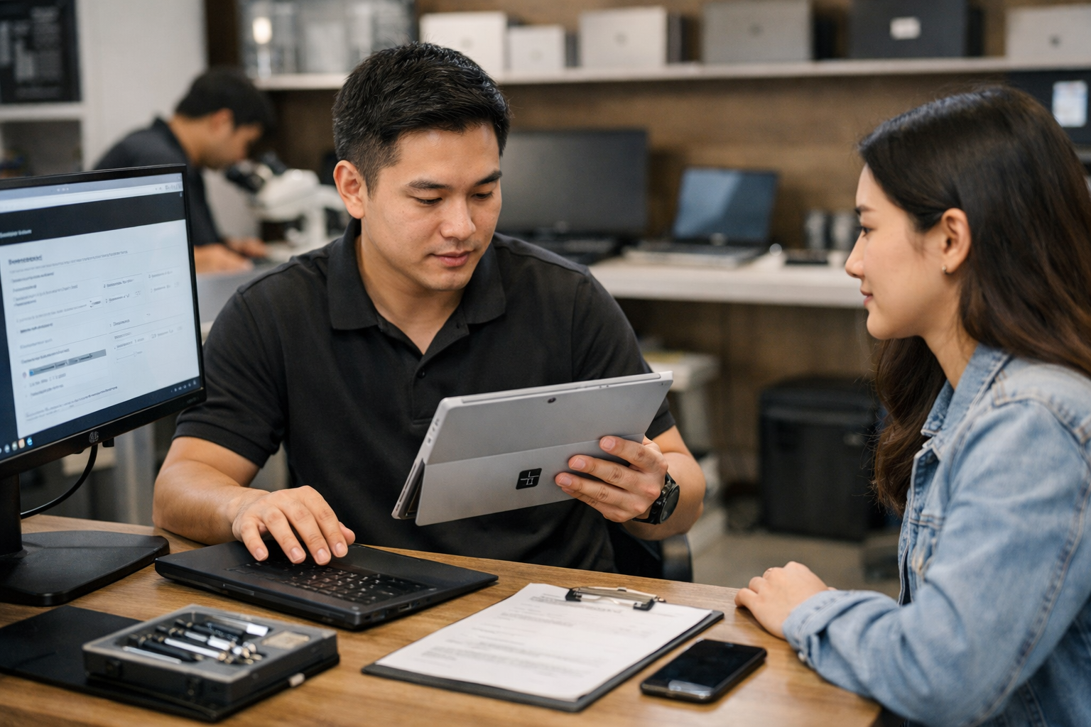 Dịch vụ hỗ trợ kỹ thuật và kiểm tra máy Surface chuyên nghiệp tại Surface Plus