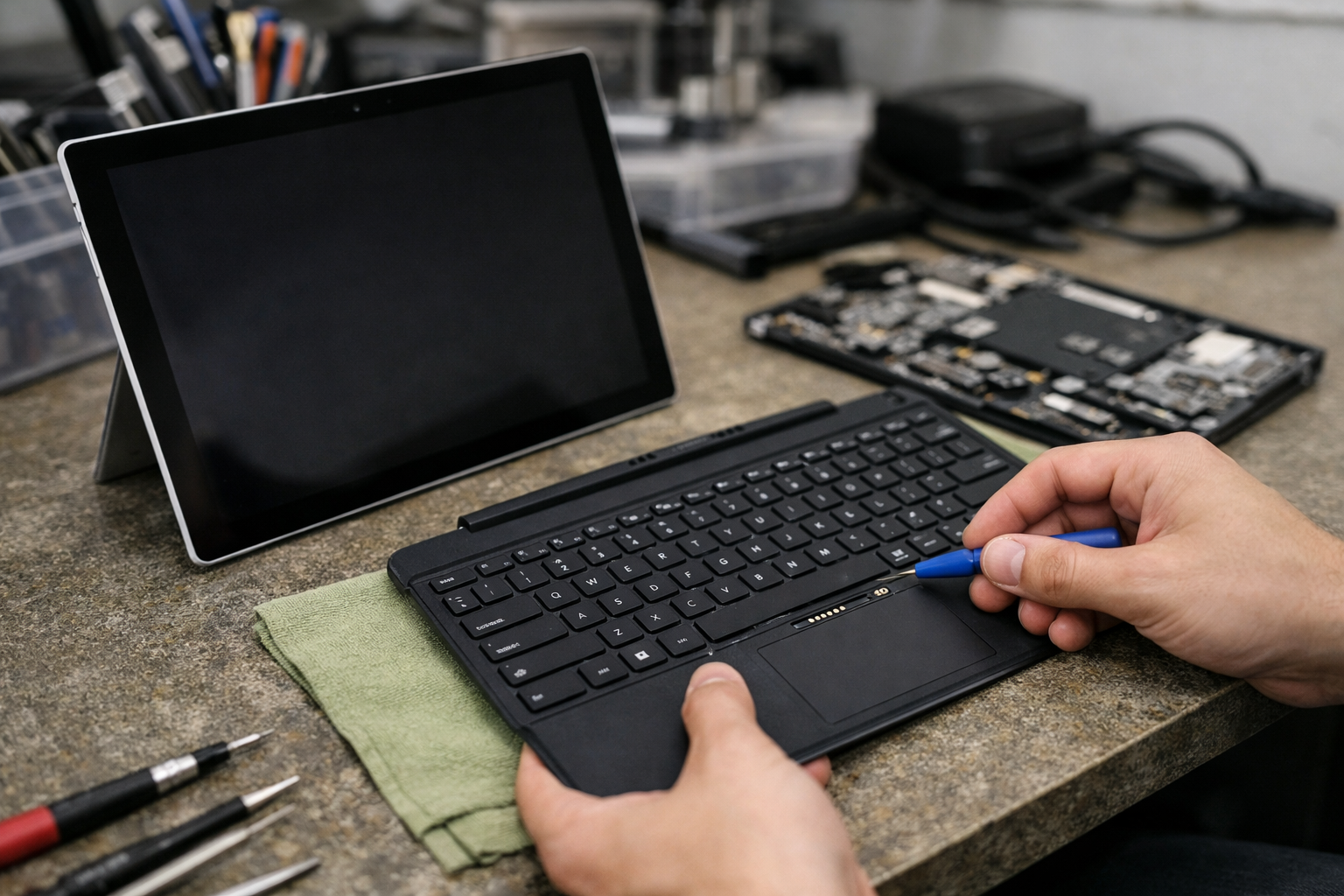 tmpgygd6zlh Cách sửa bàn phím Surface Pro 5 không nhận cực đơn giản