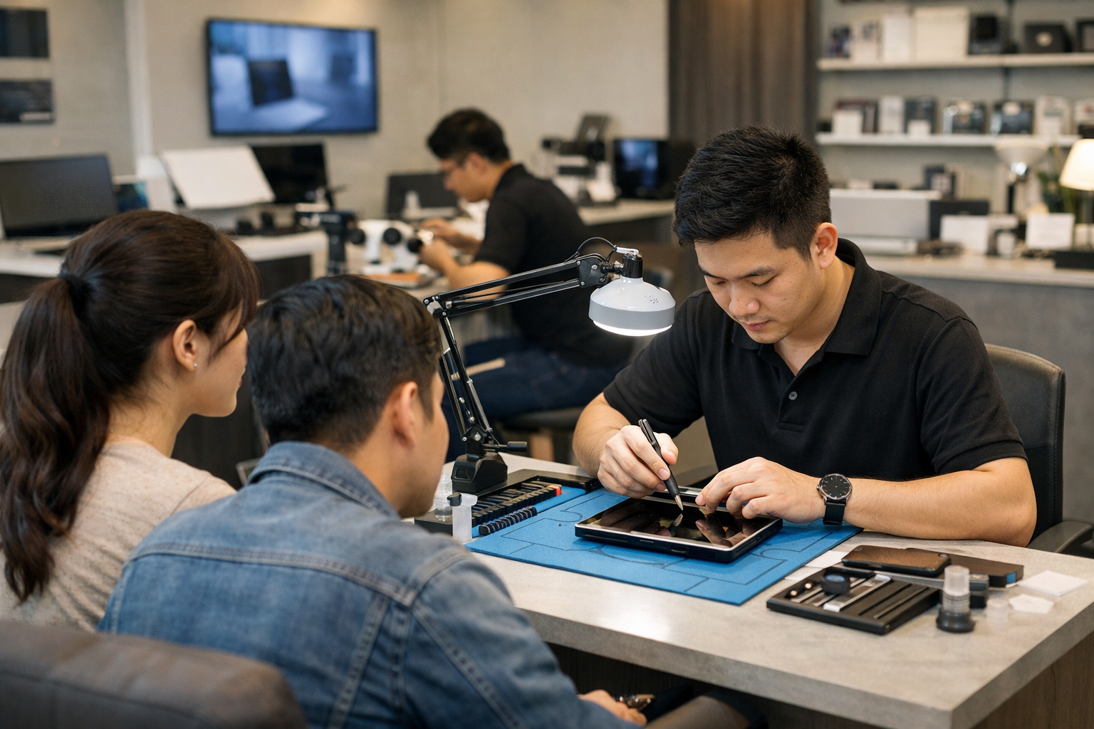 Không gian cửa hàng Surface Plus chuyên nghiệp và hiện đại tại Hà Nội