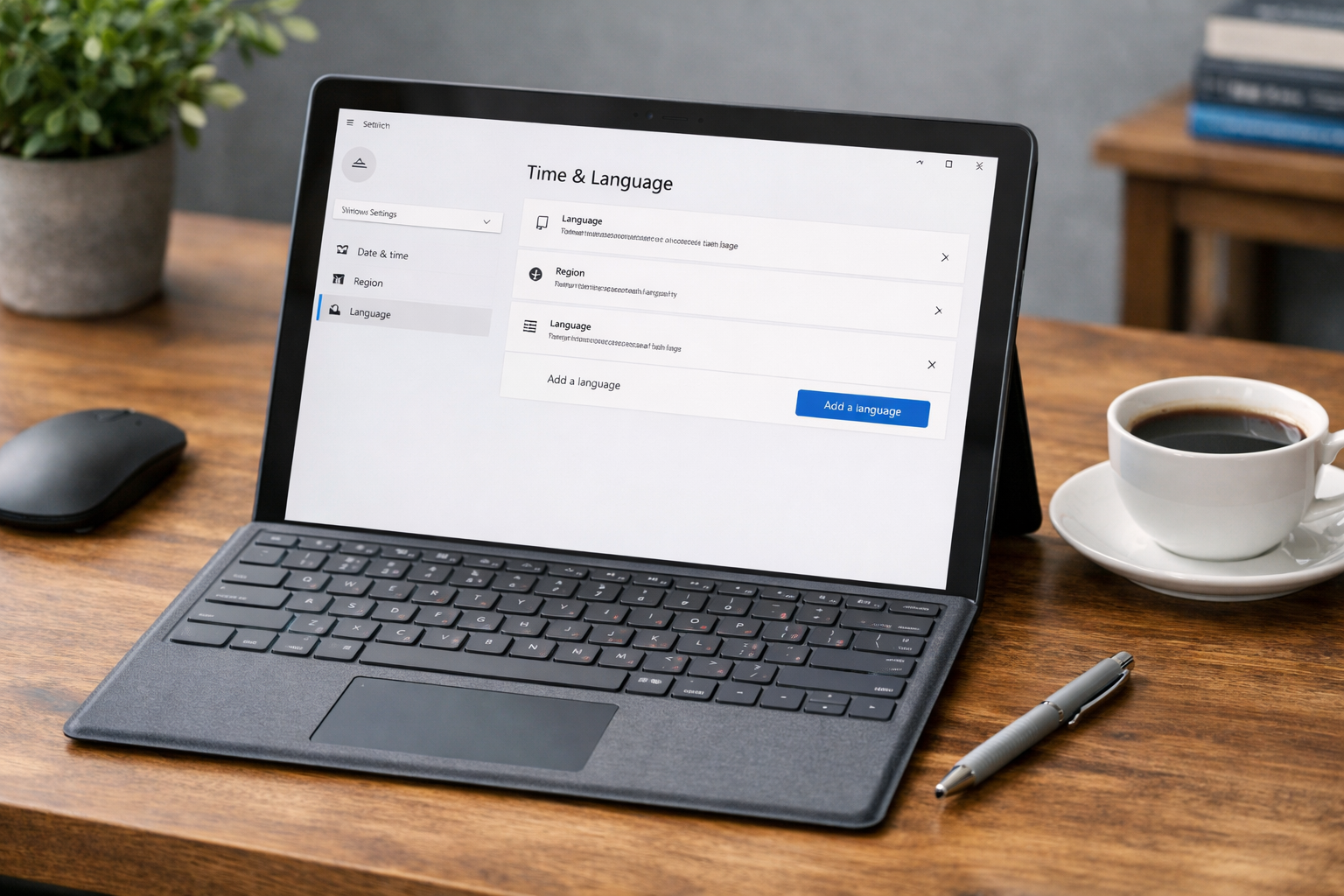 Cách cài tiếng Việt cho Surface đơn giản và nhanh nhất 7 Giao diện cài đặt ngôn ngữ trong Windows Settings trên máy Surface