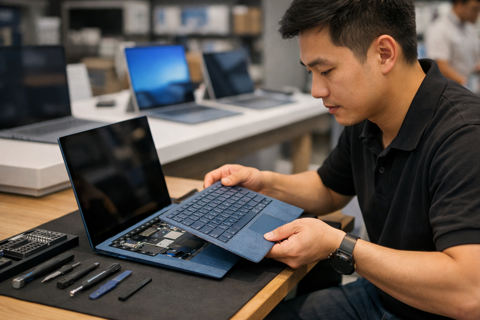 tmpr80n5v9a Thay bàn phím Surface Laptop 2 chính hãng tại Surface Plus