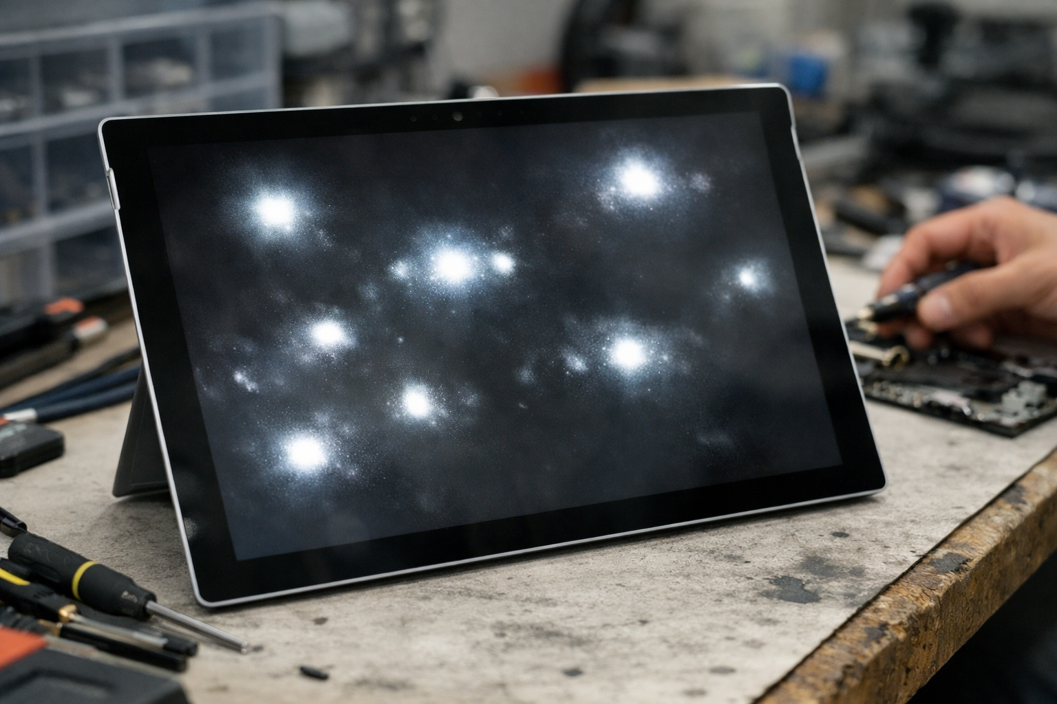 Sửa Surface Pro 4 bị đốm trắng màn hình: Nguyên nhân & Cách xử lý