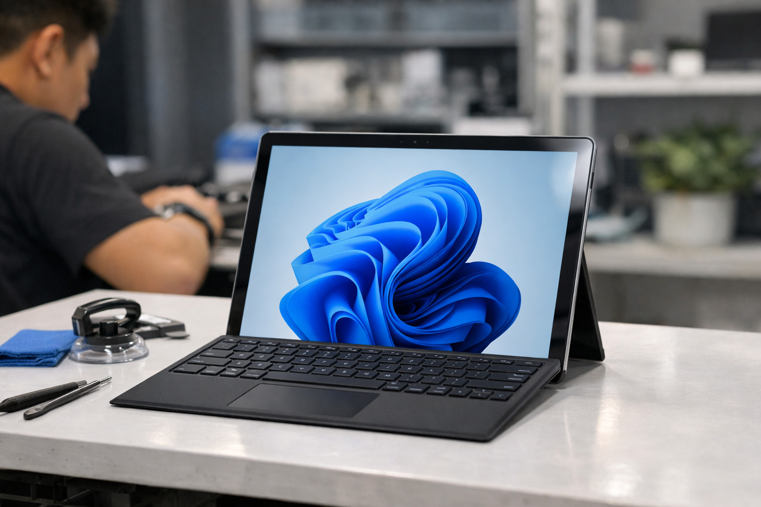 Ép kính Surface Pro: Giải pháp tiết kiệm khi vỡ màn hình 9 Hình ảnh chiếc Surface Pro đẹp như mới sau khi được hoàn tất quy trình ép kính