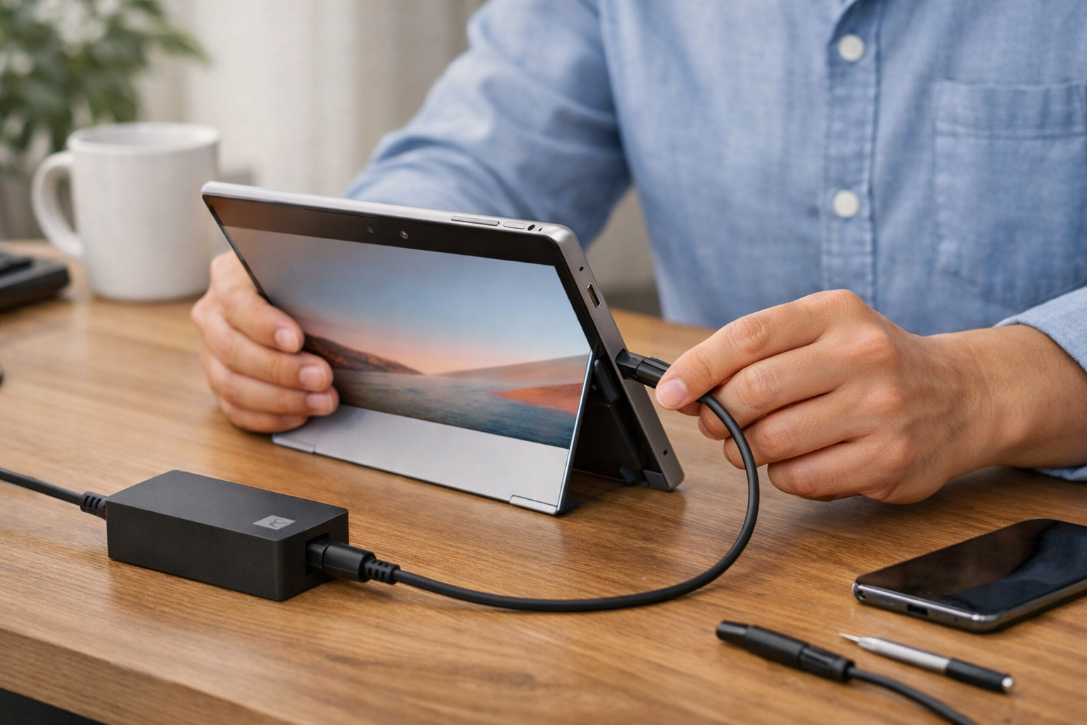 Thay pin Surface Go 2 chính hãng ở đâu uy tín tại Hà Nội? 9 Người dùng đang sử dụng sạc Surface chính hãng để bảo vệ tuổi thọ pin